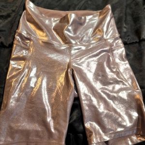Old Navy shimmer biker shorts
